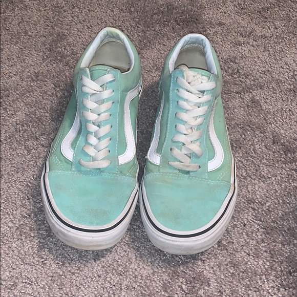 teal suede vans